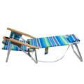 Chaise de plage pliante moderne en gros en aluminium de meubles de plein air